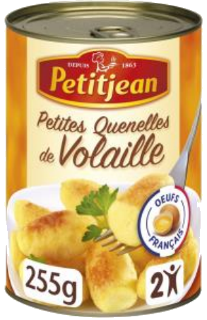 Pequenas Quenelles de frango ao natural 255g