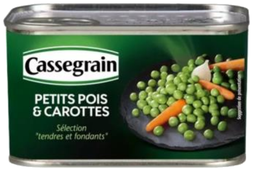 Ervilhas e cenouras tenras e macias 265g