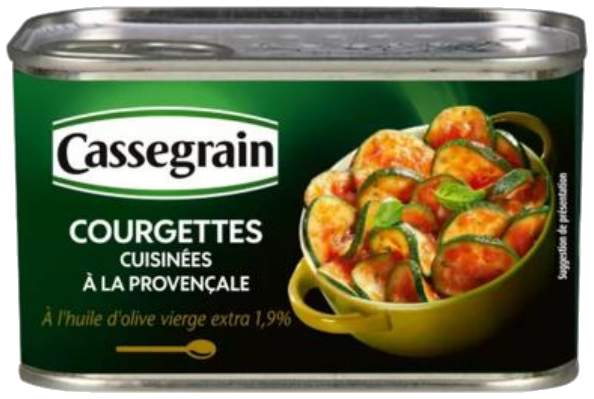 Curgetes cozinhadas à provençal 375g