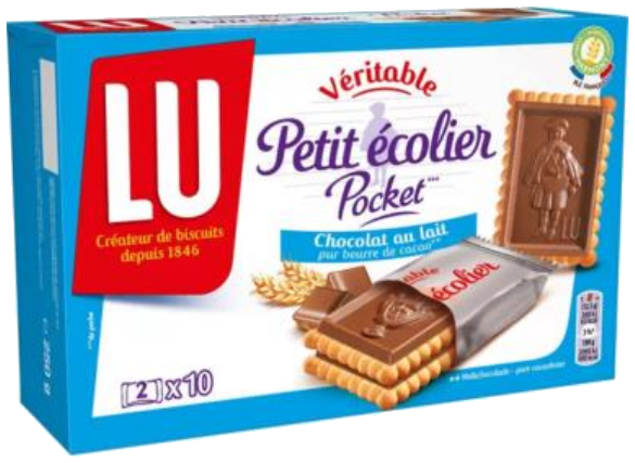 Bolachas Petit Écolier de chocolate de leite x10 150g